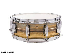 Ludwig ラディック スネアドラム 5" X 14" ロウブラスフォニック シームレス・ロウフィニッシュ・ブラス LB454R 小太鼓