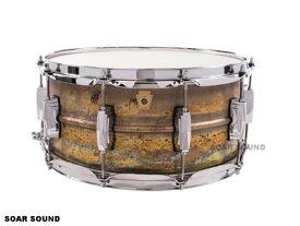 Ludwig ラディック スネアドラム 6.5" X 14" ロウブラスフォニック シームレス・ロウフィニッシュ・ブラス LB464R 小太鼓