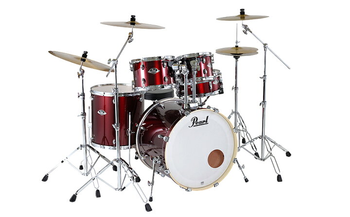 楽天市場】2クラッシュシンバルバージョン Pearl パール ドラムセット 