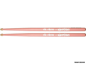 VIC FIRTH キッズ用 ドラムスティック ピンク 2本組 1ペア American Classic "KIDS" Drum Stick VIC-KIDSP 子供用 子ども用 スティック 太鼓 バチ 桃色
