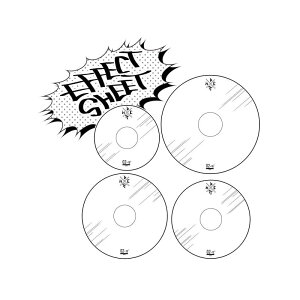 Nice Company iCXJpj[ DRUMMERS TOP TEAM DRUM EFFECT SHEET Tom set V[g^Zbg 02 (10,12,13,16C`) 0.2mm DTT040301