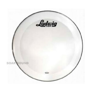 Ludwig ���f�B�b�N 22�C���` REMO�� ���S���� �o�X�h���� �w�b�h LUDWIG LW1222P3SWV 22 HEAD WHITE/SCRIPT �X�N���v�g���S �o�X�h�����p �h�����w�b�h