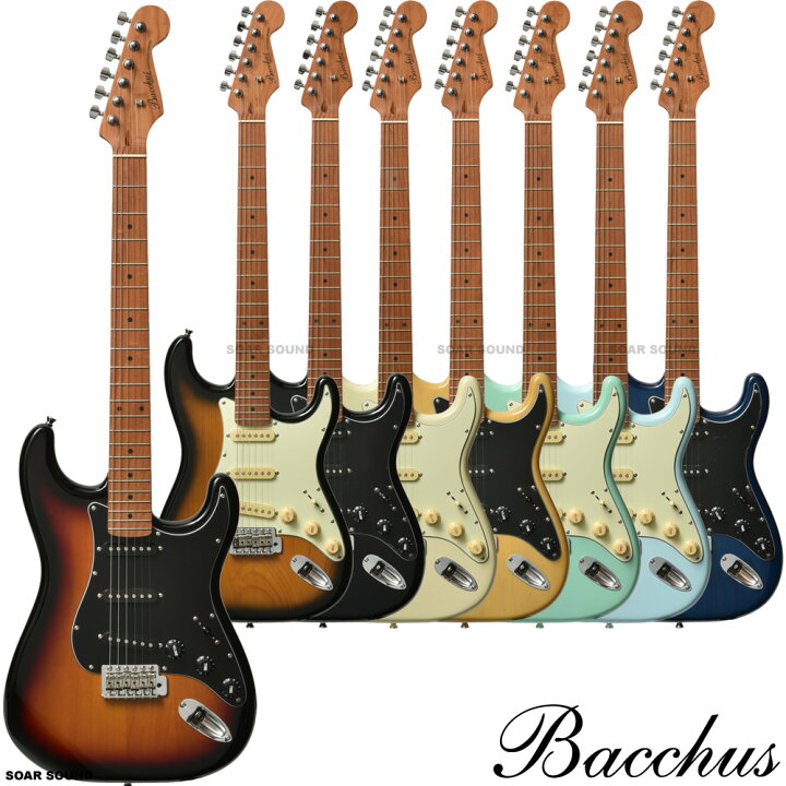 楽天市場】【当店で安心の初期調整済み！】 Bacchus バッカス ストラト 