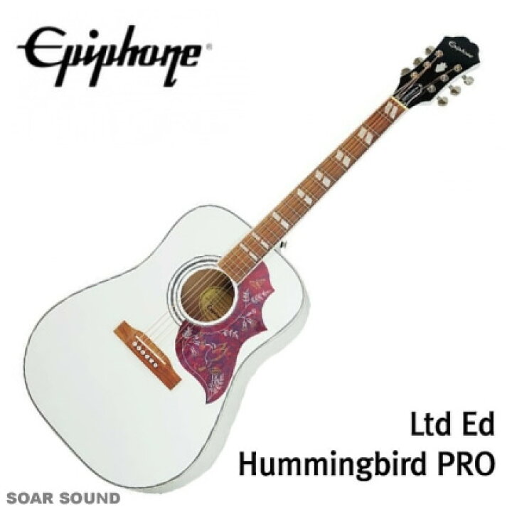 楽天市場】【限定カラー】 Epiphone エピフォン HUMMINGBIRD PRO AW 