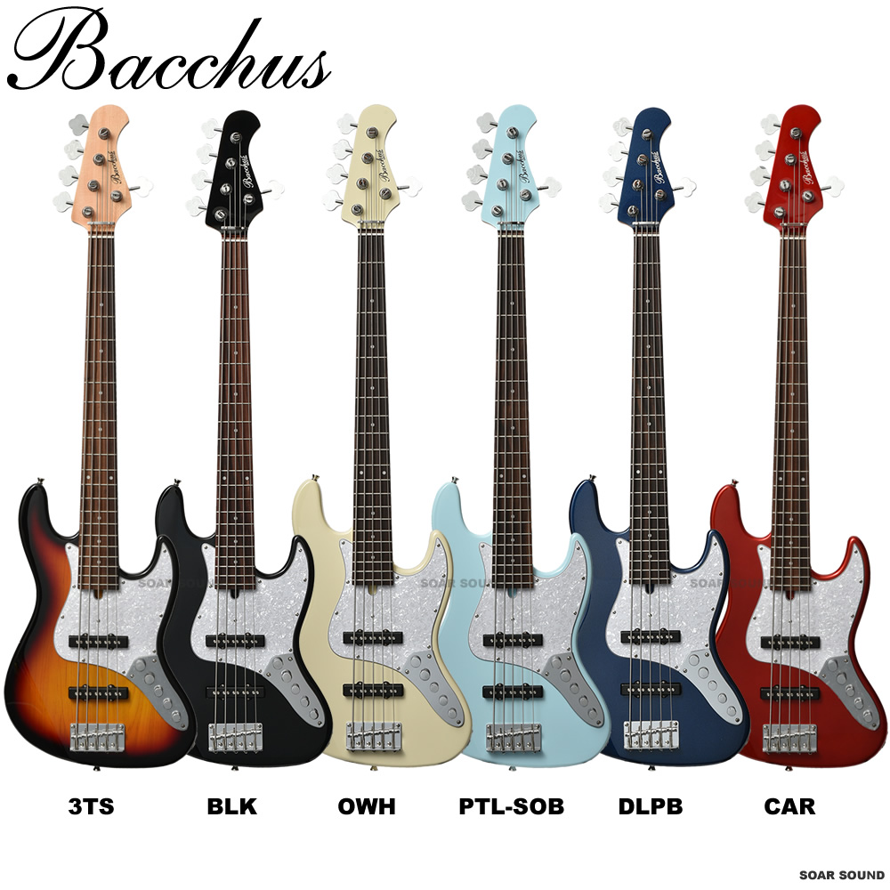 Bacchus バッカス 5弦ベース WJB5-580/R-Act エレキベース ジャズベース タイプ ユニバース シリーズ ベース 5弦  WJB5580 WJB-5 580 アクティブ | SOAR SOUND