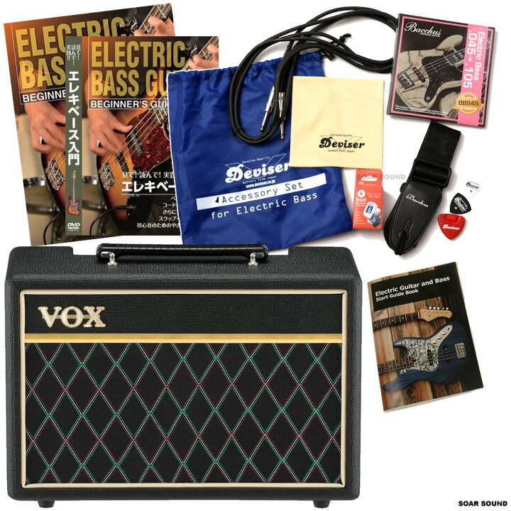 楽天市場】入門者用・初心者用 VOX エレキベース用アンプ アクセサリー  
