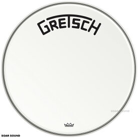 GRETSCH DRUMS グレッチ ドラム 20インチ コーテッド ブロードキャスター ロゴ バスドラム用 ヘッド GRDHCW20B ドラムヘッド