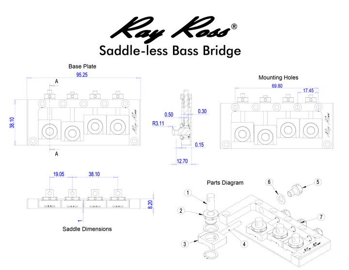 楽天市場】Ray Ross Bass Bridge レイ・ロス ベースブリッジ Black 