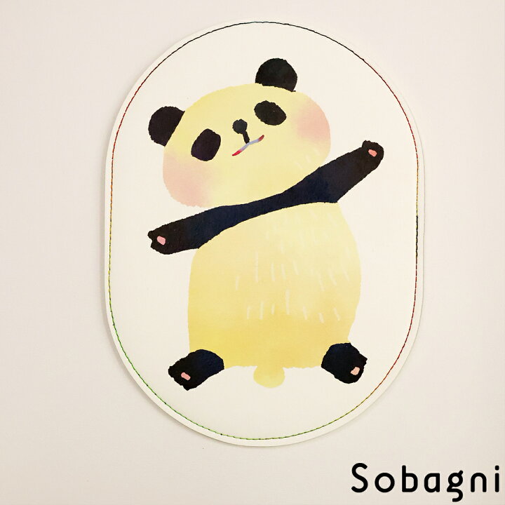 楽天市場 ソバニ公式 おなかさすさすマウスパッド マウスパッド イラスト 動物 パンダ クマ イヌ ネコ インコ ハムスター イクタケマコト 防汚 エシカルレザー 合皮 合成皮革 ゆるかわ テレワーク ヴィーガン ヴィーガンレザー お中元 エシカルレザーsobagni