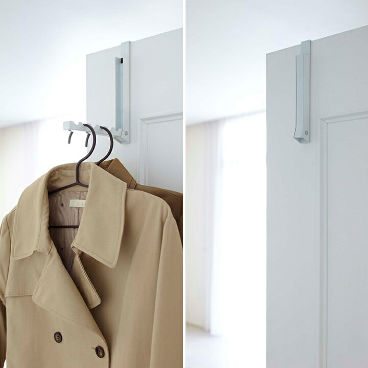 楽天市場 Smart 折り畳みドアハンガー スマート 折りたたみ 引っ掛け収納 吊るす収納 ひっかけ収納 吊り下げ収納 バッグ収納 衣類収納 収納 玄関扉 リビング扉 デッドスペース 山崎実業 Sobani