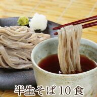 お中元 御中元 贈り物 お返し 日持ちが嬉しい「半生越前そば10食」 越前そば 10食 福井グルメ 贈答 ギフ…