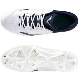 �~�Y�m (MIZUNO) �싅 �x�[�X�{�[�� �X�p�C�N ���C�g���{�o�f�B�[2 ���C�h WIDE �����Y (23aw) �z���C�g×�l�C�r�[ 3E���� 11GM2326-14