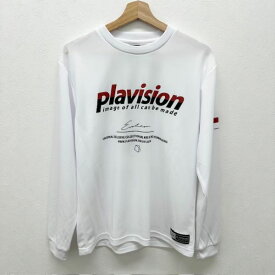 プラヴィジョン (plavision) ハンドボール プラシャツ 長袖Tシャツ ロンT ハーフカット ホワイトレッド PLA25FW-2-WHT 25FW