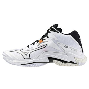 mizuno ミズノ バレーボールシューズ WAVE LIGHTNING Z8MID ウエーブライトニングZ8ミッド V1GA240551 ホワイト×ブラック ミッドカット インシューズ 24SS 体育館 軽量 ミズノエナジー