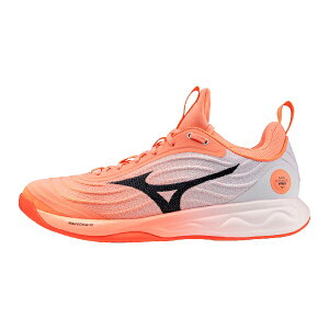 mizuno �~�Y�m �o���[�{�[���V���[�Y WAVE LUMINOUS ELITE WIDE �E�G�[�u���~�i�X�G���[�g ���C�h v1ga262180 �I�����W×�u���b�N×�z���C�g ���L �C���V���[�Y �̈�� 26aw