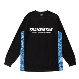 トランジスタ TRANSISTAR ハンドボール プラシャツ LSシャツ 長袖Tシャツ ロングスリーブ HB DRY L/S GAME SHIRTS LEAF HB26AT01 BKBL ブラック×ブルー 26aw
