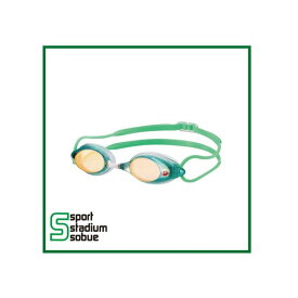 SWANS(スワンズ) FINA承認 コンペゴーグル SRX-M PAF GOR(グリーン×フラッシュオレンジミラー) クッション付き ミラータイプ 競泳用