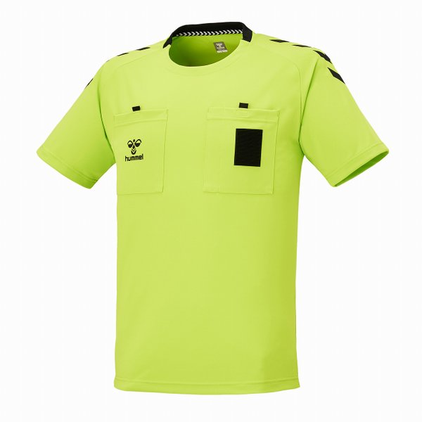 ヒュンメル（hummel）ハンドボールレフリーシャツ 審判用シャツ 審判用ウェア22aw Nグリーン 半袖シャツ Tシャツ HAK3005-52
