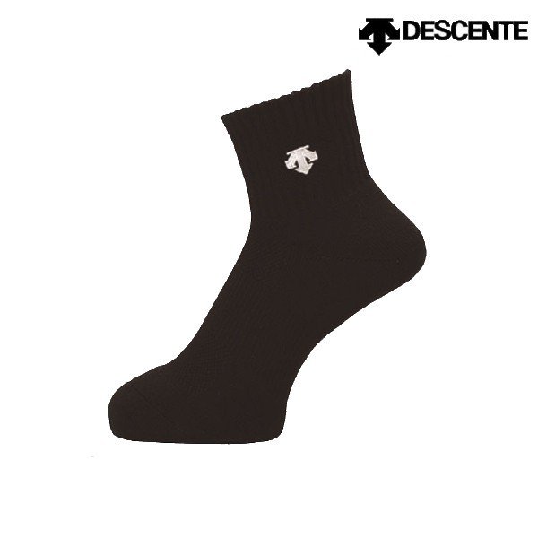 DESCENTE (デサント)  バレーボール スーパーショートソックス 靴下 ブラック×ホワイト DVB9640-BLK