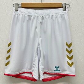 【ネコポス対応可】ヒュンメル (hummel) ハンドボールウエア ソブエオリジナル昇華パンツ ハーフパンツ 短パン ホワイト×ゴールド HUM-P-WHTGLD