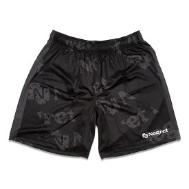 【ネコポス対応可】ノグレット (Nogret) ハンドボールウエア トレーニングウエア ロゴ柄ゲームパンツ プラクティスパンツ プラパン メンズ (24aw) ブラック nog-p-logo-blk