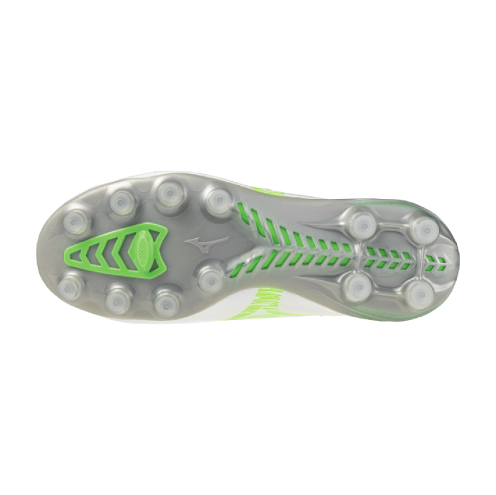 Mizuno サッカーシューズ シルバー/グリーン Mizuno サッカーシューズ シルバー/グリーン Mizuno サッカーシューズ