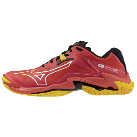 限定カラーmizuno ミズノ バレーボールシューズ WAVE LIGHTNING Z8 ウエーブライトニングZ8 V1GA240002 レッド×オレンジ ローカット インシューズ 体育館 24SS 軽量 ミズノエナジー