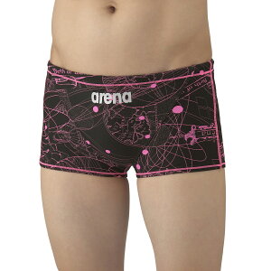 アリーナ (arena) 水泳 競泳 練習用水着 タフスーツ トレーニングスパッツ ショートレッグ メンズ (25aw) ブラック×ピンク SS-O AS5FWM08M-BKPK 返品交換不可