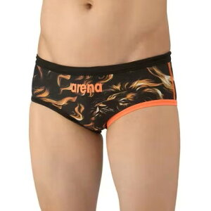 アリーナ (arena) 水泳 競泳 練習用水着 トレーニングブリーフ タフスーツ arena INDOMITUS メンズ (25aw) ブラック×オレンジ SS-O AS5FWMS3M-BKOR 返品交換不可【世界水泳】