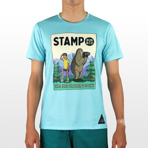 X^v (STAMP Run&Co) jOEFA TVc STAMP GRAPHIC RUN TEE OtBbNT jZbNX (25ss) Cgu[ SRAC25M01-TH