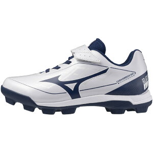 �~�Y�m (MIZUNO) ���N�싅 �x�[�X�{�[�� �|�C���g�X�p�C�N �V���[�Y �N�b�V�������{�_�C�A Jr. �W���j�A (25aw) �z���C�g×�l�C�r�[ 3E���� 11GP2527-14