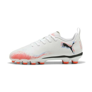 �y500�~�N�[�|�����s���z �v�[�} (PUMA) �T�b�J�[ �X�p�C�N �V���[�Y �t���[�`���[ 8 �}�b�` HG/AG + MID JR �W���j�A (25aw) �z���C�g×�u���b�N×���b�h �y/�l�H�ŗp 22.0-24.0cm 10862401 108624-01