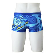 ミズノ (MIZUNO) 水泳 競泳 練習用水着 タフスーツ エクサースーツ ショートスパッツ メンズ (26ss) ブル…