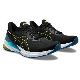 【取り寄せ】ASICS アシックス ランニングシューズ GT-1000 12 メンズ 24ss ブラック×イエロー スタンダードラスト ウォーキング 部活 1011B631-005