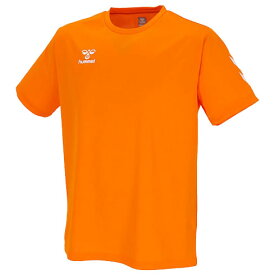 ヒュンメル (hummel) ハンドボール ウエア ドライTシャツ 半袖Tシャツ プラシャツ (24ss) ブライトオレンジ HAY2133-361