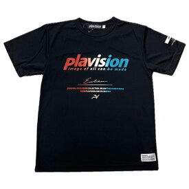 プラヴィジョン (PLAVISION) ハンドボールウエア プラクティスシャツ プラシャツ 半袖Tシャツ ブラック PLA-24SS-2-BLK