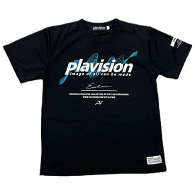 プラヴィジョン (PLAVISION) ハンドボールウエア プラクティスシャツ プラシャツ 半袖Tシャツ ブラック PLA-24SS-3-BLK