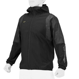 �~�Y�m (MIZUNO) �싅 �x�[���{�[���E�G�A �A�E�^�[ �E�C���h�u���[�J�[ �e�b�N�V�[���h�t�[�f�B �󒍉���菤�i (24aw) �u���b�N 12JEBW7709�ySALE�z