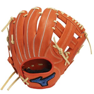 ミズノ (MIZUNO) 少年野球 軟式用グローブ WILLDRIVE BLUE ウィルドライブブルー オールラウンド用 (24aw) オレンジ サイズ:コンパクトM 1AJGY31730-5280