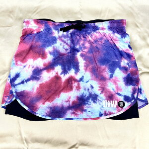 X^v AhR[iSTAMP RUNCOjjOEGA XJ[g Ci[t (24aw) u[×sN TIE DYE BLUE / PINK S-L SRAC24W45-BLPK