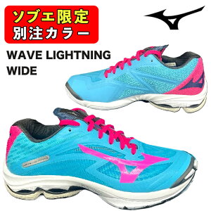 �y�\�u�G�X�|�[�c�I���W�i���J���[�zmizuno �~�Y�m �o���[�{�[���V���[�Y �o���[�V���[�Y WAVE LIGHTNING WIDE �E�G�[�u���C�g�j���O V1GA232000 �u���[×�s���N ���[�J�b�g ���L 3E���� �̈�� �C���V