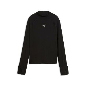 �v�[�} PMJ-529828-01 01 W Run BRIGHTSTRIDE Cloudspun LS (01)PUMA Black ���f�B�[�X