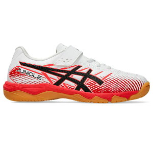 �A�V�b�N�X asics 1104A055 JUNIOLE 7 IN WHITE/FLASH RED �V���[�Y(�L�b�Y)