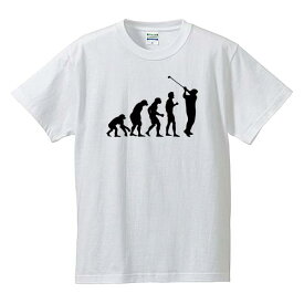 ■グラフィックTシャツ■面白Tシャツ■人類の進化（ゴルフ）■綿/ポリエステル■サイズ 90cm〜7L■全5色■面白いTシャツ■おもしろTシャツ■大きいサイズ■ビッグサイズ■半袖■還暦・長寿のお祝いにも