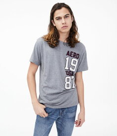 AEROPOSTALE（エアロポステール）■半袖Tシャツ■STACKED AERO 1987 GRAPHIC TEE■並行輸入正規品■ゴルフやテニスにもおすすめ！