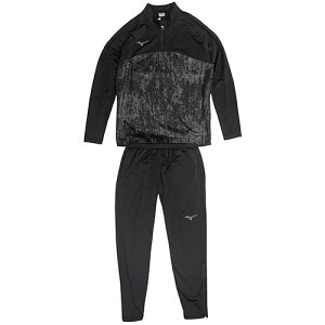 ミズノ MIZUNO ストレッチフリースシャツ ハーフジップ&ストレッチフリースパンツ ジャージ トレーニング ウェア 上下セット P2MCB516 P2MDB515