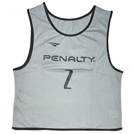 ペナルティ　PENALTY　ビブス番号入　10枚セット　（2番〜11番）　グレー　サッカー　フットサル　トレーニンググッズ　PE2641 20