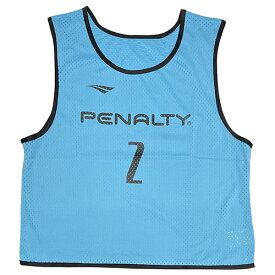 ペナルティ　PENALTY　ビブス番号入　10枚セット　（2番〜11番）　アクアブルー　サッカー　フットサル　トレーニンググッズ　PE2641 83