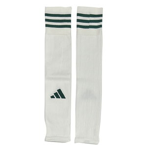 adidas アディダス TEAM SLEEVE23 カーフソックス ホワイト×チームダークグリーン サッカーストッキング ht6546-whdg