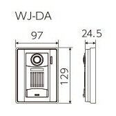 楽天市場 Wj Da アイホン ロコタッチ7 カメラ付玄関子機 Wjda インターホンと音響機器のソシヤル